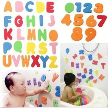 Цветная водная ванна с буквенно-цифровой пастой 36 шт. детские развивающие игрушки