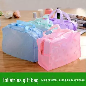 Цветная водонепроницаемая цветочная прозрачная косметичка и туалетная сумка