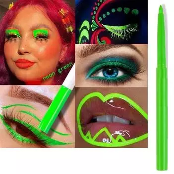Цветная водостойкая зеленая подводка для глаз матовый карандаш для глаз Белая ручка для глаз тонкая кошачья косметика для макияжа глаз