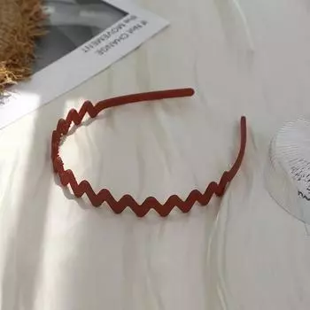 Цветная волна Повязка для волос для женщин Новая мода Матовая Нескользящая Смола Ободок Девушки Аксессуары для волос Женские Повязки для волос