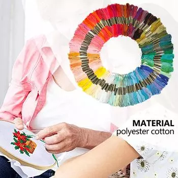 Цветная вышивальная нить 100 мотков нитки для вышивки крестом нитки для ручной вышивки браслеты дружбы шнур