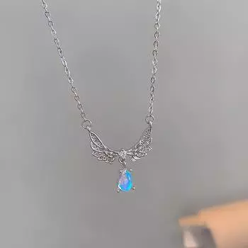 Цветное цирконовое ожерелье, геометрическое ожерелье неправильной формы для женщин и девочек, элегантная цепочка для свитера, ювелирные изделия, аксессуары, подарки