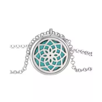 Цветное хрустальное дерево жизни ароматерапевтическое ожерелье диффузор духов цепочка кулон медальоны ювелирные изделия One Size синий