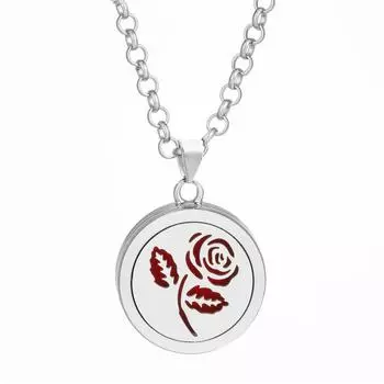 Цветное хрустальное дерево жизни ароматерапевтическое ожерелье диффузор духов цепочка кулон медальоны ювелирные изделия One Size