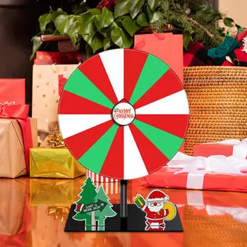 Цветное вращающееся колесо игра для взрослых с подставкой настольная рулетка редактируемая Магазины Santa Claus Tree
