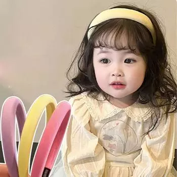 Цветной акриловый подарок для девочки, повязка на голову для девочки, детский головной убор, детский обруч для волос, повязка на голову в корейском стиле светло-синий