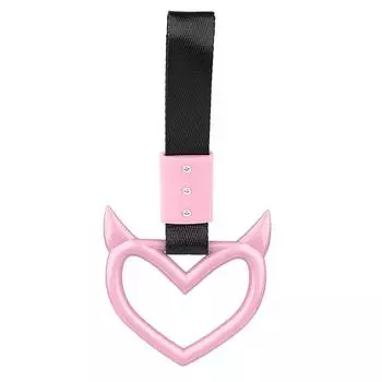 Цветной автомобильный буксировочный ремень Tsurikawa Ring Heart JDM Train Bus Handle Strap Styling Drift Charm Strap Auto Accessories