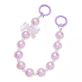 Цветной бант, бисерная сумка, подвесной шнур, бант, ремешок для телефона, сумка, ремешок, ювелирные изделия, подарок жёлтый