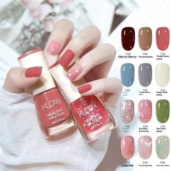 Цветной белый тонкий флэш не отслаивающийся прозрачный лак для ногтей лак гель лак для ногтей маникюрный салон своими руками на дому