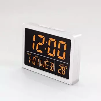Цветной большой экран светодиодные электронные часы простые настольные часы с термометром практичный и многофункциональный студенческий будильник черный белый