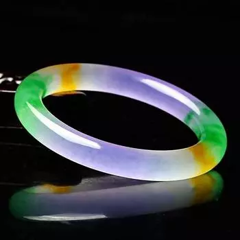 Цветной браслет Ice Seed Натуральный браслет из нефрита Подарок на День матери с подарочной коробкой 54MM