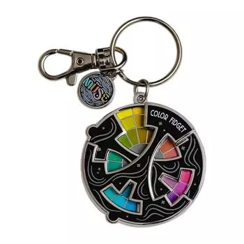 Цветной брелок для снятия стресса, креативный брелок для фокусировки и веселья One Size