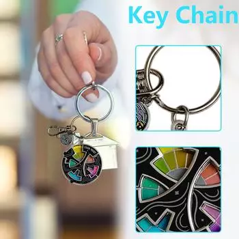 Цветной брелок для снятия стресса, креативный брелок для фокусировки и веселья One Size