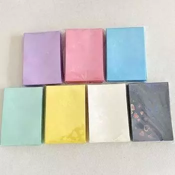 Цветной чехол для покера OPP с рисунком в виде сердца, верхняя крышка для покерной карты, защитная пленка, чехол с верхней загрузкой, набор из 50 предметов