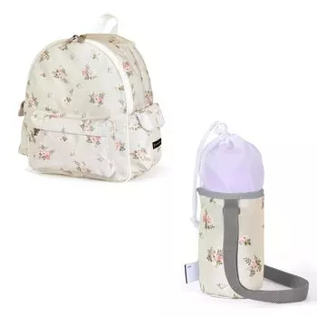 Цветной чехол для школьной бутылки с водой в стиле конфет Petite Sports Elementary NV301500, комплект из 2 предметов, водоотталкивающая ткань, рюкзак, (малый тип), букет,