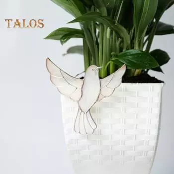 Цветной цветочный горшок, ловец света, акриловый, бабочка, пчела, птица, горшок, вставка, ловец солнца с крючком для комнатных садовых растений, декор для горшечных растений G