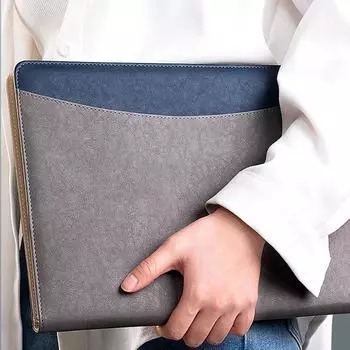 Цветной деловой кожаный файл для встреч, сращивания, портфолио для хранения данных, буфер обмена, органайзер, папка для документов, офисная искусственная кожа для бумаги