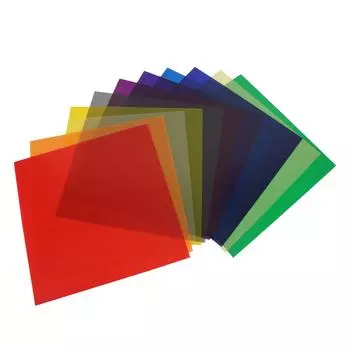 Цветной фильтр, высокопрозрачный универсальный фильтр для коррекции цвета, гелевый фильтр для светодиодного стробоскопа