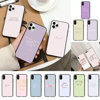 Цветной фон Максим с мотивирующим текстом, чехол для телефона для iphone 13, 11, 8, 7, 6, 6S Plus 7, 8 plus X XS MAX 5S XR 12 11 Pro max se 2020 iphone 6 6s