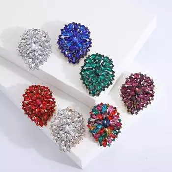 Цветной горный хрусталь, полый, антикоррозийный, износостойкий, легкий, сумка, шляпа, свитер, украшение золотистый