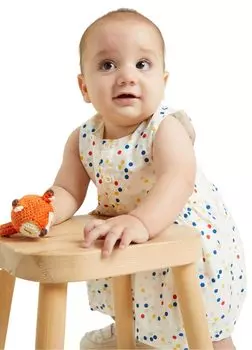 Цветной горошек, цельный A09OB, нецветной, 24 месяца, 86 см [Petit Bateau] Белый/Мульти