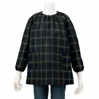 Цветной халат в стиле конфет для мальчиков, для детского сада, для школы, с длинным рукавом, в клетку, темно-зеленый N1139930 140~160 см