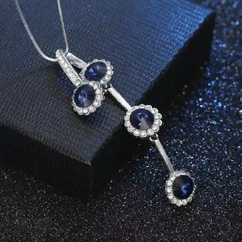 Цветной хрустальный кулон длинное ожерелье для женщин геометрический свитер ювелирные изделия милые подарки белый