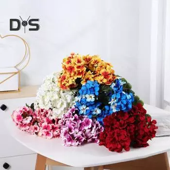 Цветной искусственный цветок яблони, устойчивый к ультрафиолетовому излучению, привлекательный свадебный букет, искусственный цветок яблони розовый