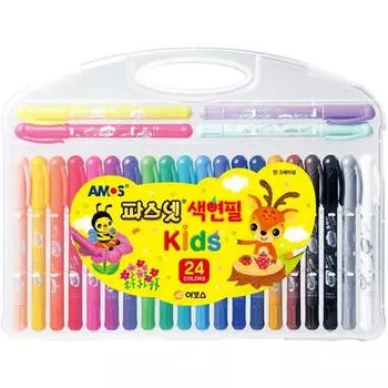Цветной карандаш Amos Fastnet Kids 24р, 24 цвета, 1 штука, корейские игрушки