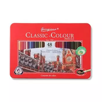 Цветной карандаш Giorgione Classic с треугольной ручкой, масляный цветной карандаш, 48 цветов, корейские игрушки