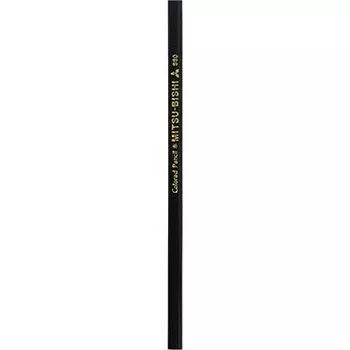 Цветной карандаш Mitsubishi Pencil 880, одноцветный, черный, 1 шт. K880.24