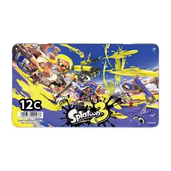 Цветной карандаш Mitsubishi Pencil Splatoon 3 880 12 цветов K88012CSTS3