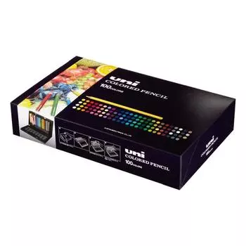 Цветной карандаш Mitsubishi Pencil Unicolor 100 цветов, набор UC100CN2