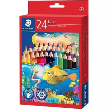 Цветной карандаш Staedtler Luna Jumbo 139C24, 24 цвета, 1 набор, корейские игрушки
