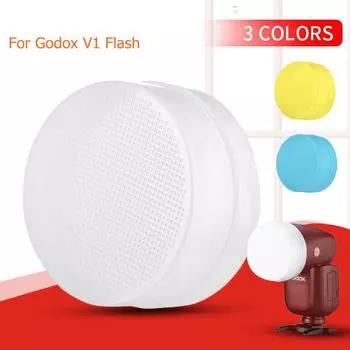 Цветной комплект, чехол-рассеиватель для вспышки для GODOX V1C V1N V1S V1F V1O, вспышка для камеры, софтбокс, чехол, аксессуары для фотостудии со вспышкой