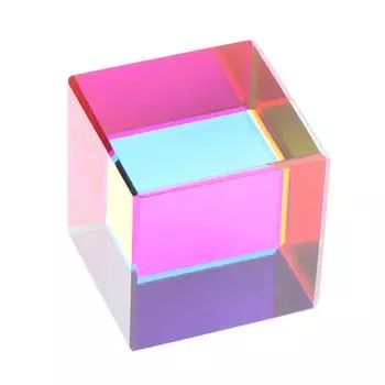 Цветной куб-призма 30 мм, три основных цвета, научно-популярный оптический эксперимент