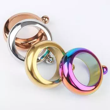 Цветной кувшин из нержавеющей стали с воронкой, фляжка для виски, браслет для алкоголя, походные кувшины, принадлежности для питья, 3,5 унции серебряный