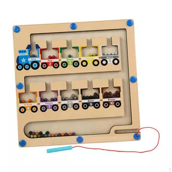 Цветной лабиринт, игрушка из бисера, красочная для детей 3, 4, 5 лет, девочек и мальчиков