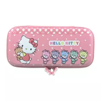 Цветной мешочек Allone EVA для игр Sanrio Characters Hello Kitty x 4 x см Розовый клетчатый узор С внутренним карманом Легкий органический EL-совместимый Двойной