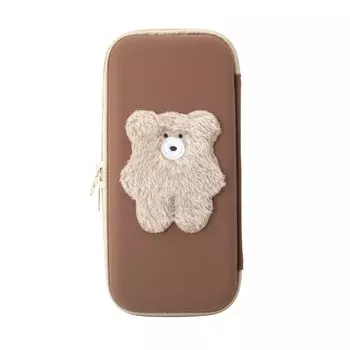 Цветной мешочек Allone EVA для Switch Fluffy milk tea 12 x x 26 см Коричневый пушистый материал С внутренним карманом Легкий Совместим с органическими EL Double