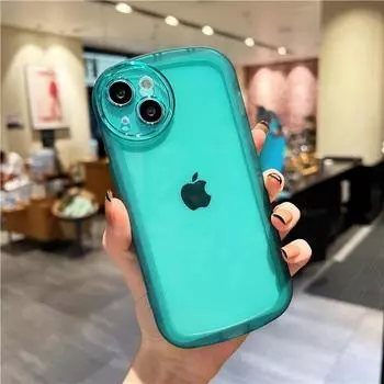 Цветной мягкий прозрачный силиконовый чехол для телефона iPhone 11 12 13 Pro Max X XR XS противоударный бампер на SE2 SE3 7 8 Plus чехол For 11 Pro Max