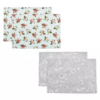 Цветной набор подставок под приборы в стиле конфет LAURA ASHLEY, 4 одинаковых узора x 2 разных, коврик для ланча, чехол для школьного ланча, коврик для ланча для начальной школы