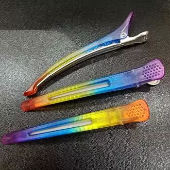 Цветной нескользящий секционный Pinup Hair Duck Bill Hairpin Hairgrip Salon Tool