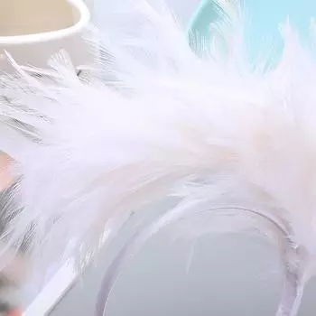 Цветной ободок для волос Mardi Gras Feather, головной убор Flapper, костюм для вечеринки для взрослых, волосы