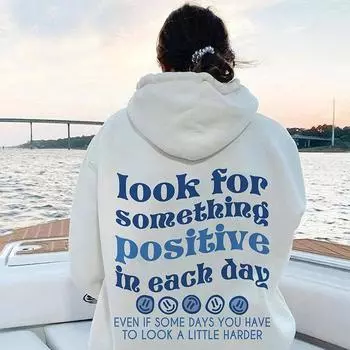 Цветной образ для позитива на каждый день. Толстовка с капюшоном. Женская толстовка с капюшоном. Пуловеры. Топ из чистого хлопка унисекс. Джемперы с капюшоном. S белый