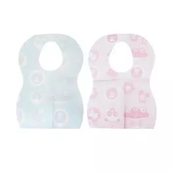 Цветной одноразовый нагрудник Fisher Price, розовый, синий, 2, 24