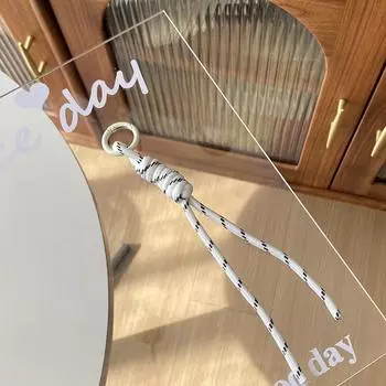 Цветной плетеный шнурок для ключей, чехол для телефона, украшение, женская шикарная сумка, подвеска Kpop, сделай сам, брелки для друзей, пара, подарок белый