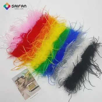 Цветной плюшевый браслет с перьями - милый и стильный меховой браслет белый