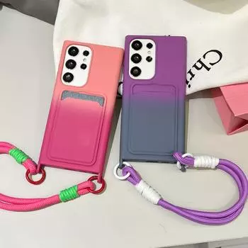 Цветной простой мягкий силиконовый чехол для Samsung Galaxy S24 S23 Ultra S21 S20 FE A54 A35 A55 A14 с ремешком на руку, противоударный защитный чехол для объектива телефона Samsung S24 розовый