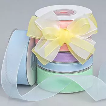 Цветной прозрачный желейный снег пряжа лента ручной работы букеты цветы торт головной убор плетеные волосы подарочная упаковка ювелирные изделия лента поделки изготовление лент 1cm*100 Yards